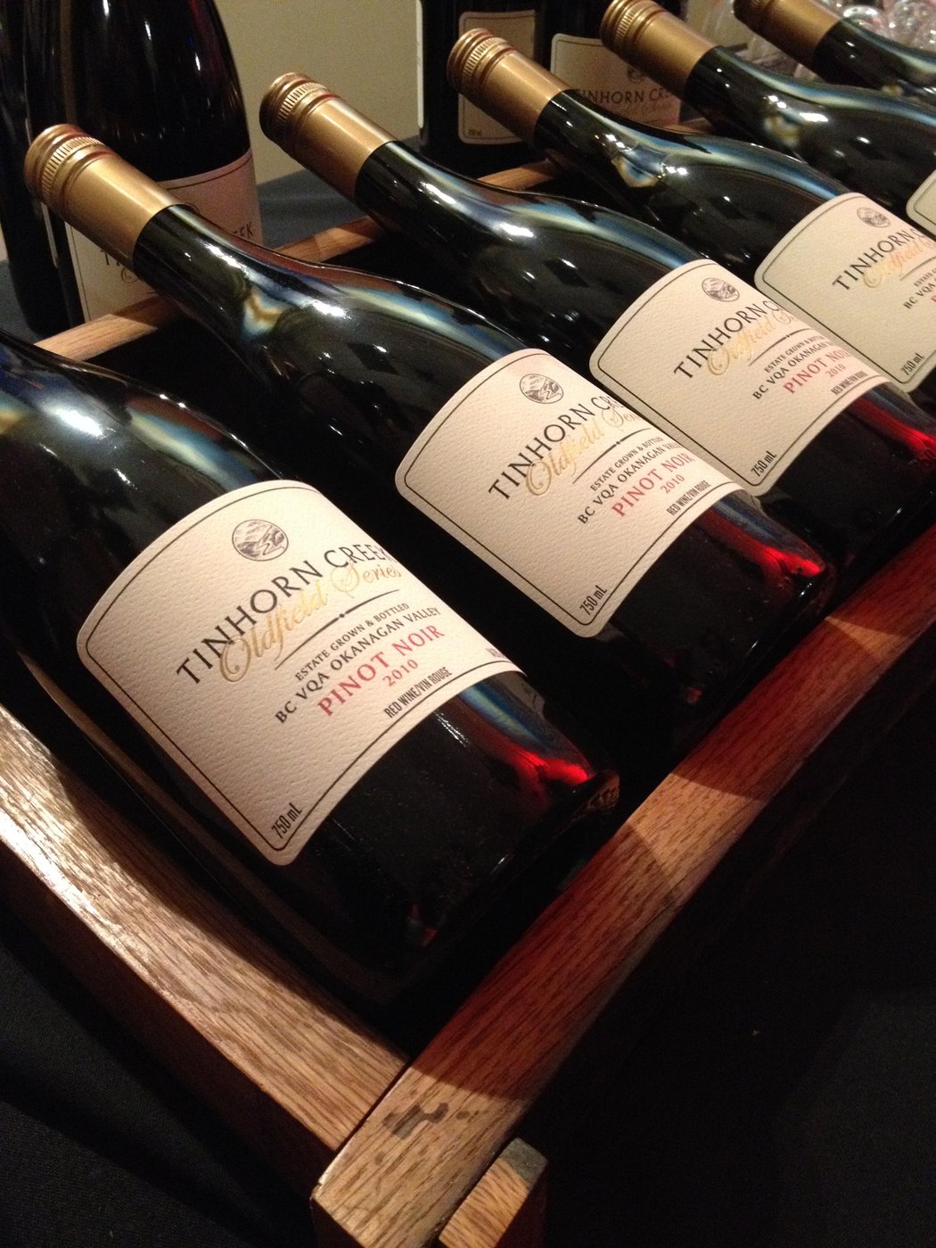 Tinhorn Creek Oldfield Series Pinot Noir bottles